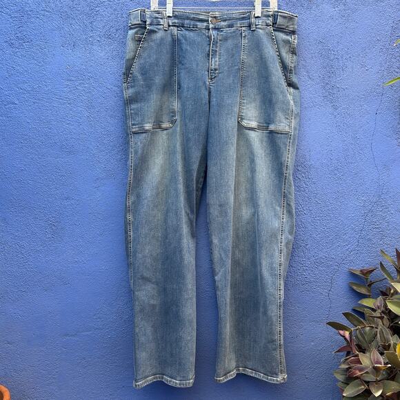 coldwater creek wide leg jeans - Picture 1 of 4